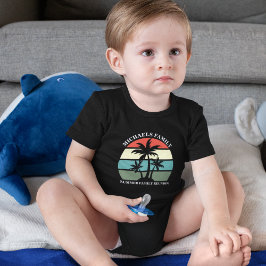 Beach Family Wiedersehen Sunset Custom Niedlich Va Baby Strampler