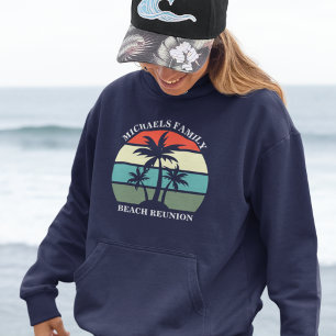 Beach Family Wiedersehen Sunset Island Custom Vaca Hoodie