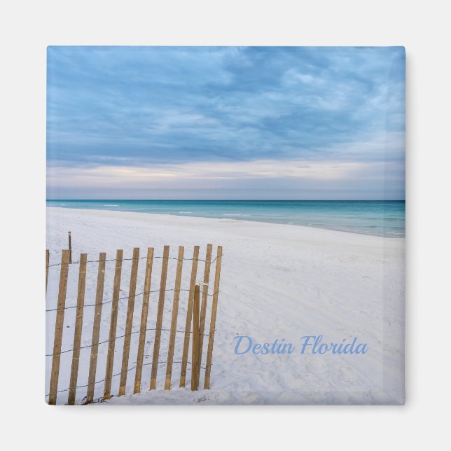 Beach Fence Morning Destin Florida Magnet (Vorne)
