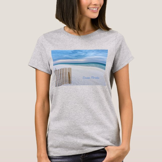 Beach Fence Morning Destin Florida T - Shirt (Vorderseite)