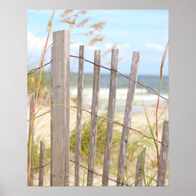 Beach Fence Poster (Vorne)