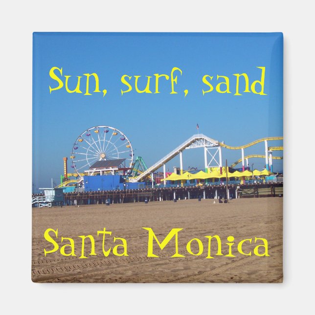 Beach Ferris Wheel Santa Monica, California Pier Magnet (Vorne)