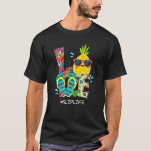 Beach Flip Flops Ananas Sommerurlaub Liebe Sl T-Shirt