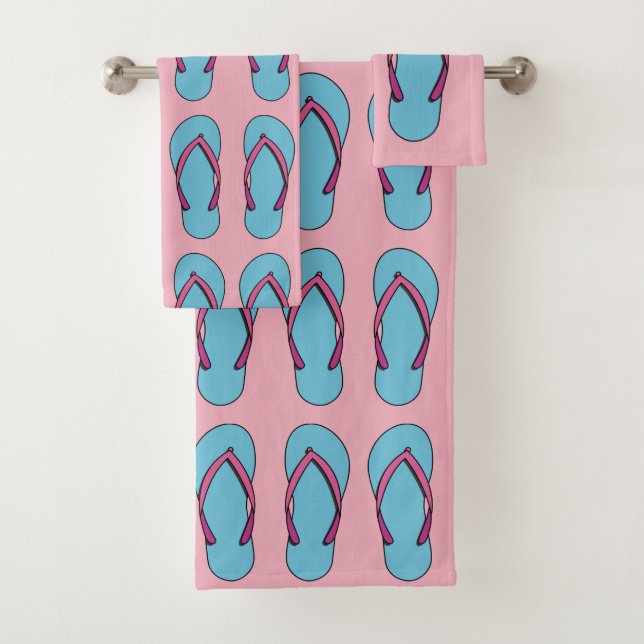 Beach Flip Flops Badhandtuch Set (Insitu)
