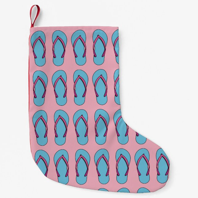 Beach Flip Flops Kleiner Weihnachtsstrumpf (Vorderseite)