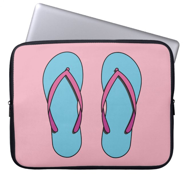 Beach Flip Flops Laptopschutzhülle (Vorderseite)