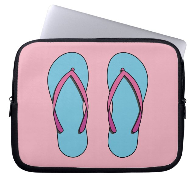 Beach Flip Flops Laptopschutzhülle (Vorderseite)