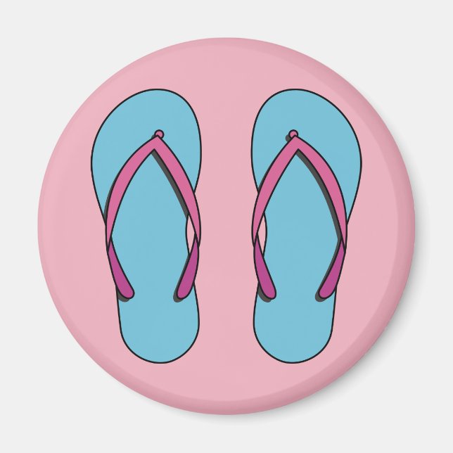 Beach Flip Flops Magnet (Vorne)