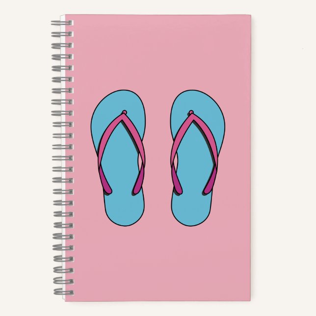 Beach Flip Flops Notizbuch (Vorderseite)