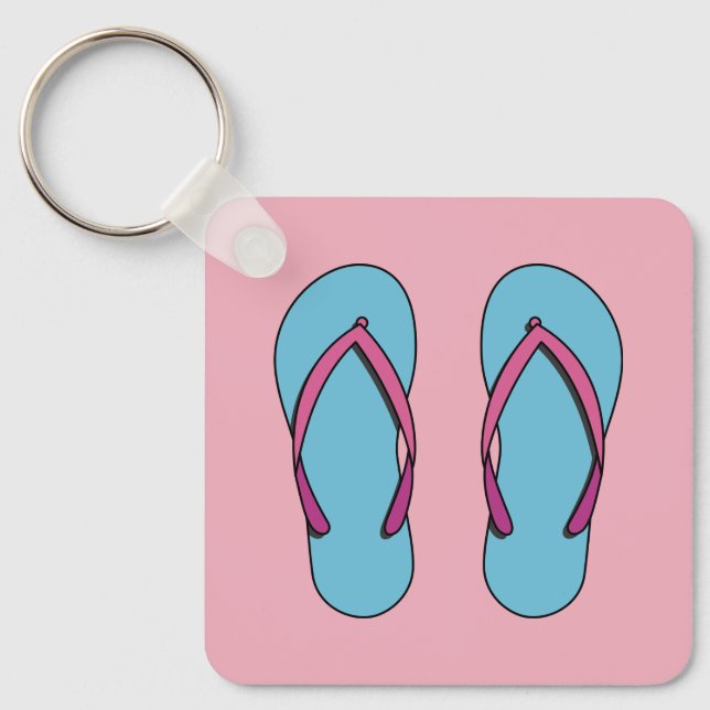 Beach Flip Flops Schlüsselanhänger (Vorderseite)