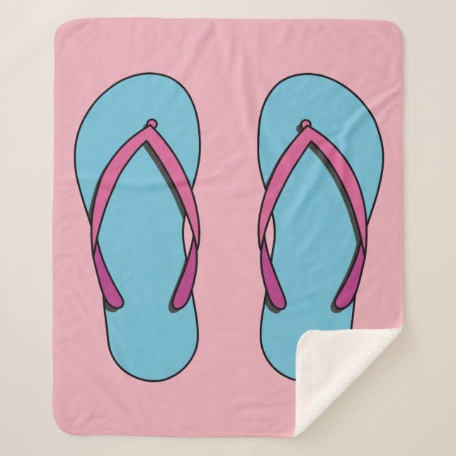 Beach Flip Flops Sherpadecke (Vorderseite)