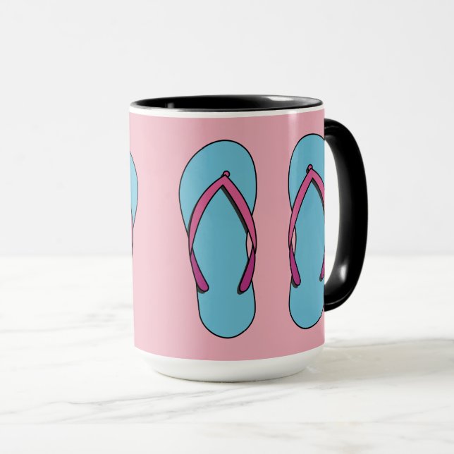 Beach Flip Flops Tasse (VorderseiteRechts)