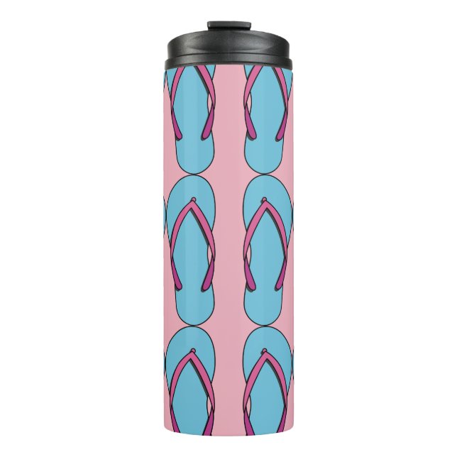 Beach Flip Flops Thermosbecher (Vorderseite)