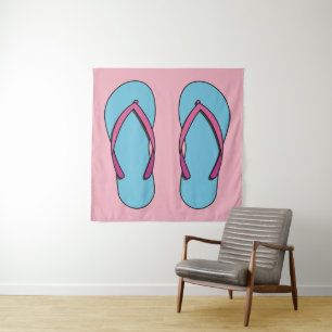 Beach Flip Flops Wandteppich