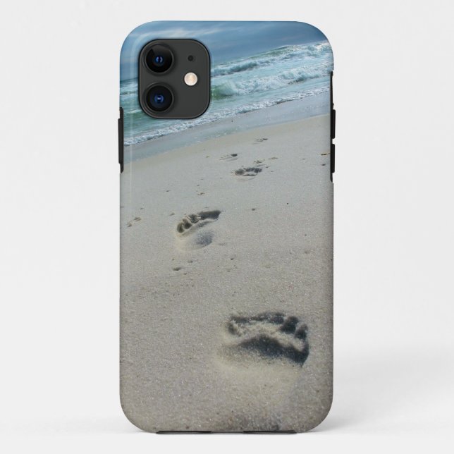 Beach Footprints Case-Mate iPhone Hülle (Rückseite)