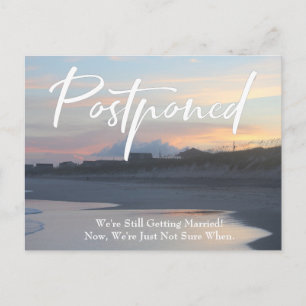Beach Foto Lässig Hochzeit verschoben Postkarte
