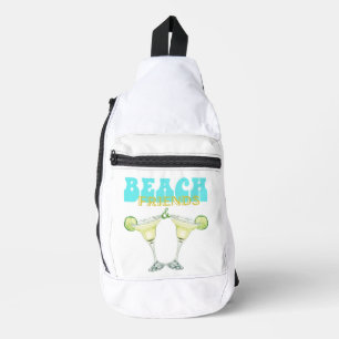 Beach Friends & Margaritas Print Cut Sew Sling Bag