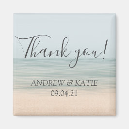 Beach Front Vintag Hawaiian Wedding Vielen Dank Magnet