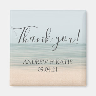 Beach Front Vintag Hawaiian Wedding Vielen Dank Magnet