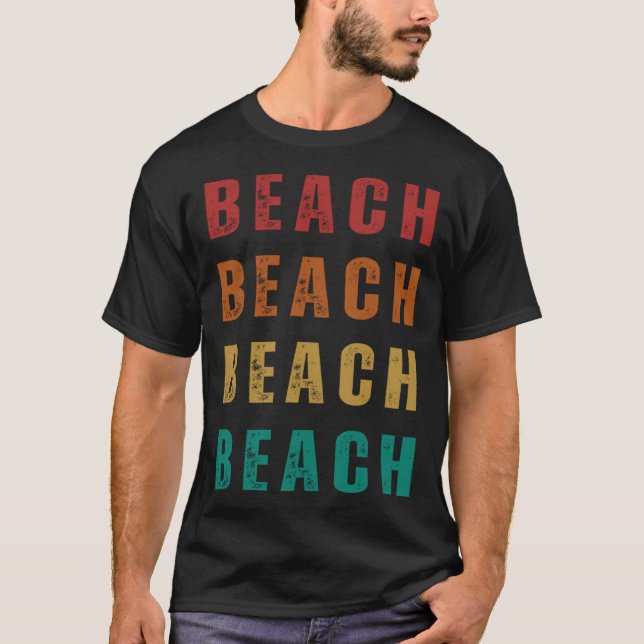 Beach Fun and Vintage Style T-Shirt (Vorderseite)