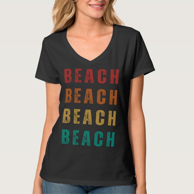 Beach Fun and Vintage Style T-Shirt (Vorderseite)