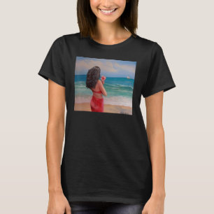 Beach Girl am Meer T-Shirt