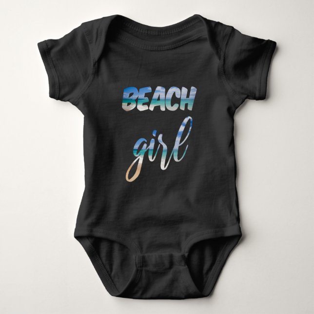 Beach Girl Baby Strampler (Vorderseite)
