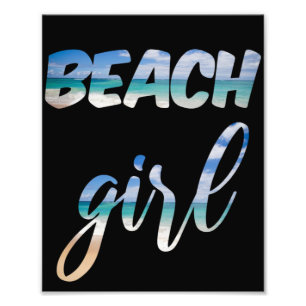 Beach Girl Fotodruck