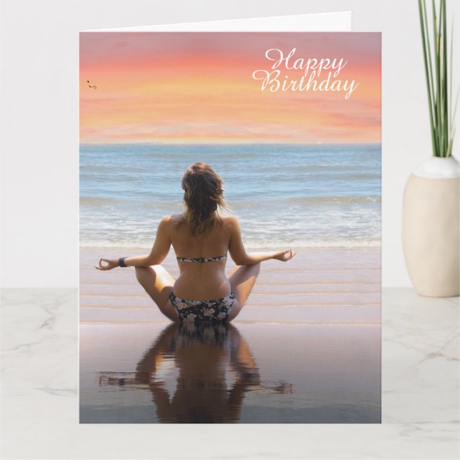 Beach Girl Karte (Vorderseite)