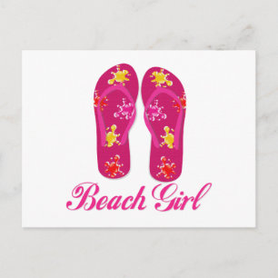 Beach Girl Postkarte