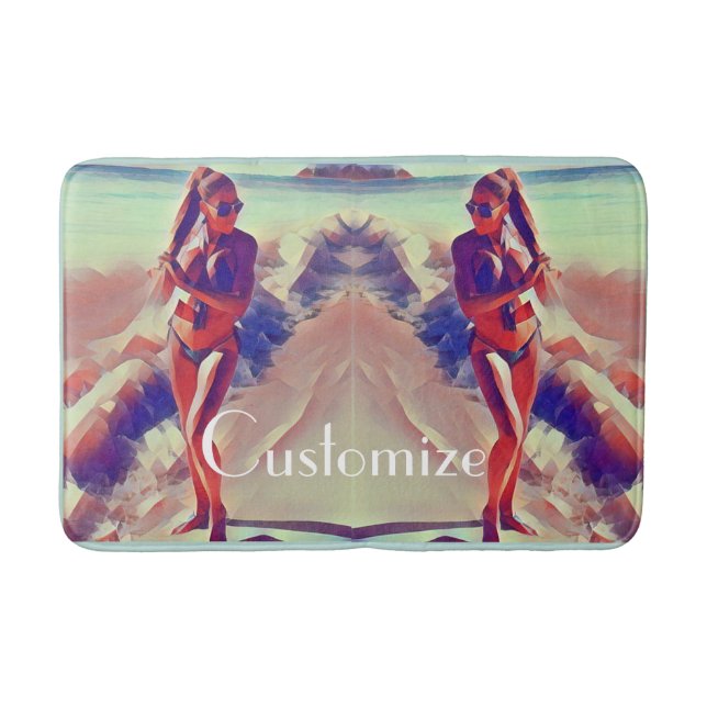 Beach Girl Thunder_Cove Badematte (Vorderseite)