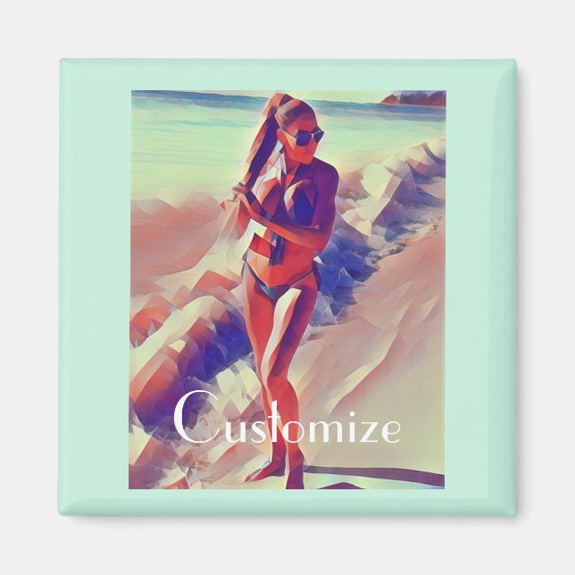 Beach Girl Thunder_Cove Magnet (Vorne)