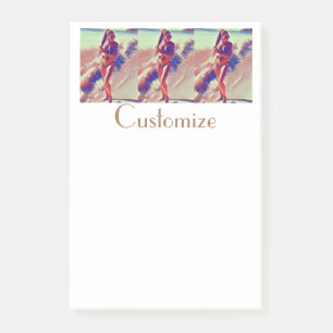 Beach Girl Thunder_Cove Post-it Klebezettel