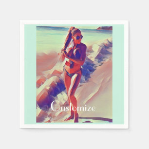 Beach Girl Thunder_Cove Serviette