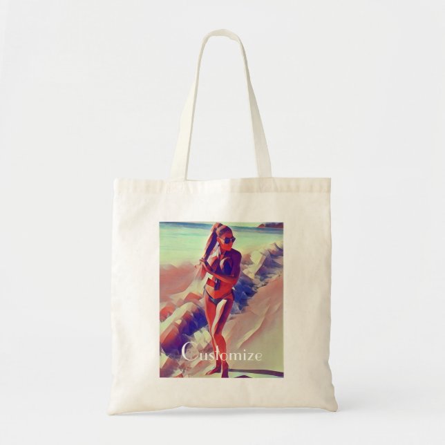 Beach Girl Thunder_Cove Tragetasche (Vorne)