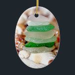 Beach Glass Ornament<br><div class="desc">Beach Glass</div>