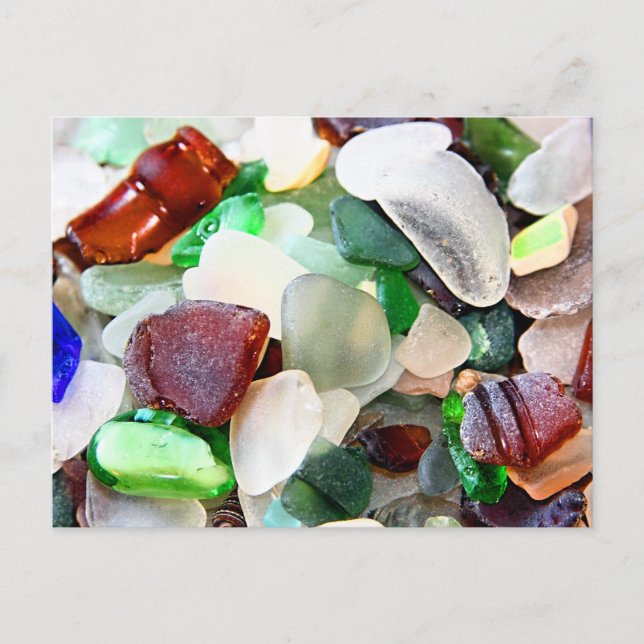Beach Glass Postkarten (Vorderseite)