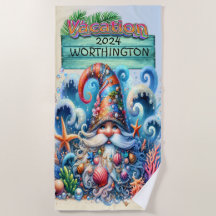 Beach Gnome Beach Handtuch