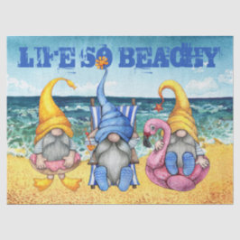 Beach Gnomes Decoupage Seidenpapier