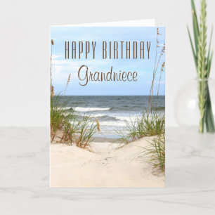 Beach Grandniece Geburtstagskarte Karte