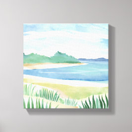 Beach Grass Bay | Meeresküste Leinwanddruck