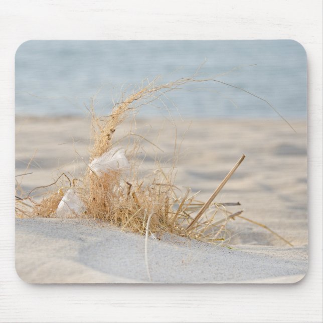 Beach Grass mit Feder Mousepad (Vorne)
