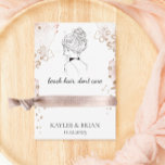 Beach Hair Bachelorette Scrunchie Holder Begleitkarte<br><div class="desc">Platzieren Sie einen Scratchie oder Haargummi um die Karte,  um sich für eine bezaubernde und nützliche Art und Weise zu bedanken,  um Ihren Freunden und Brautmeistern zu danken. Nützlich für Hochzeiten und Junggeselinnen-Abschied am Strand.</div>
