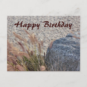 beach Happy Birthday Postkarte