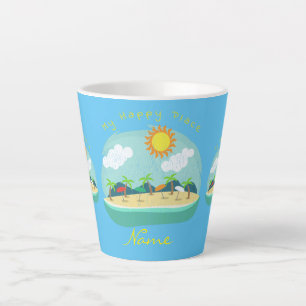 Beach Happy Place Thunder_Cove Milchtasse