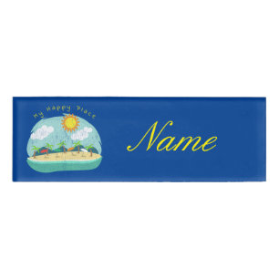 Beach Happy Place Thunder_Cove Namenschild