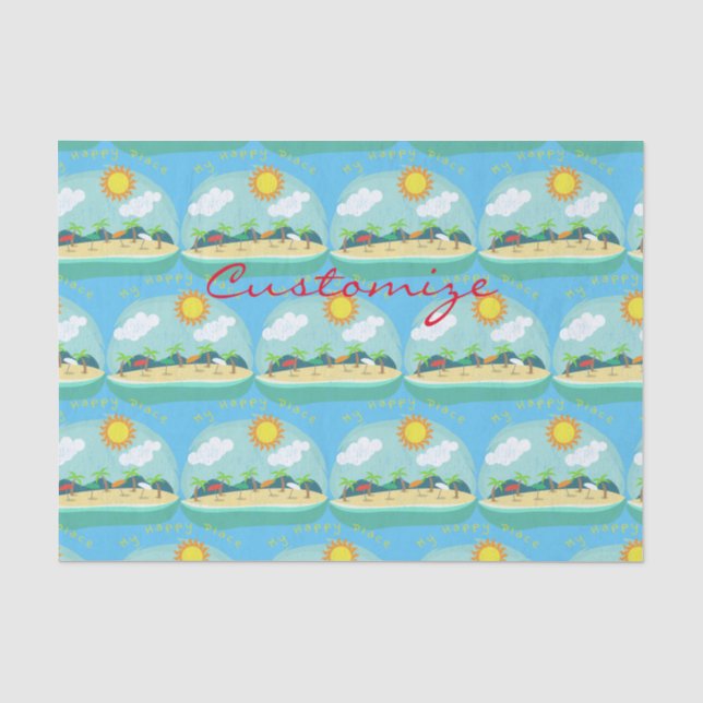 Beach Happy Place Thunder_Cove Seidenpapier (Vorderseite)