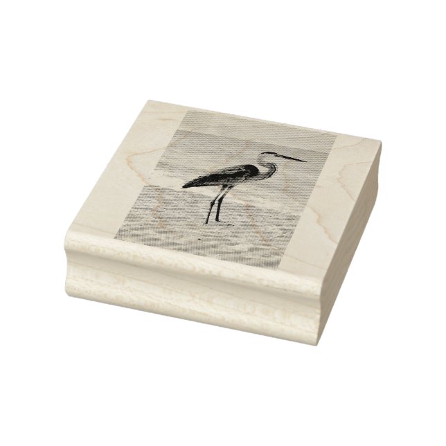 Beach Heron Gummistempel (Stempel)