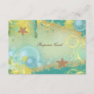 Beach Hochzeitthema ~ Antwort rsvp Karte