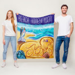 Beach Honeymoon Just Married Watercolor Pastel Fleecedecke<br><div class="desc">Beginnen Sie ein neues Leben mit dieser Fleecedecke in Ihrem Wohnraum. Es kann als Dekorationsstück verwendet werden. Das Design zeigt pastellfarbene Gemälde von frisch gezapften Paar am Strand mit schönem Drehbuch,  das gerade auf Herz geheiratet wurde.</div>